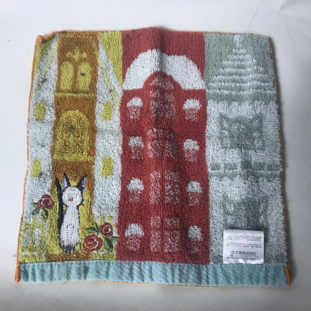 Studio Ghibli Kiki Delivery Service Embroidered Face Towel From Japan